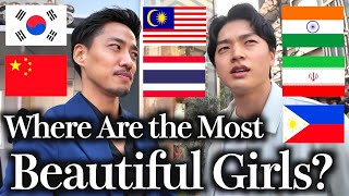 Where do Japanese men think the most beautiful girls in Asia are from?