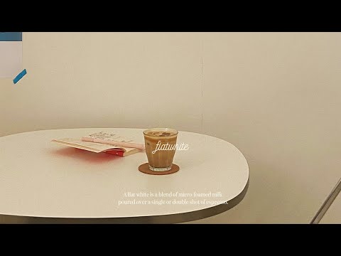𝐏𝐥𝐚𝐲𝐥𝐢𝐬𝐭 고소한 플랫화이트와 버터스콘 𝐅𝐥𝐚𝐭 𝐖𝐡𝐢𝐭𝐞