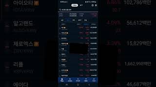 24.1.2 업비트 시황 11시.. 리밸런싱중