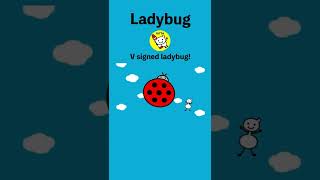 てんとうむしさん"Ladybug" ジッタちゃんのえかきうた#01 #shorts