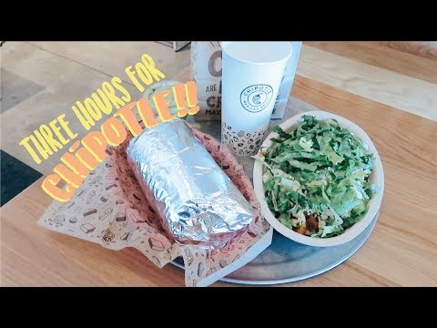 WE DROVE THREE HOURS JUST FOR CHIPOTLE!!!
