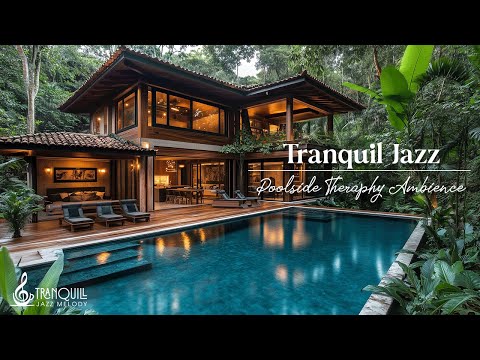 Tranquil Forest Villa Jazz | Calming Poolside Therapy To Unwind, Reflect, And Refresh Your Mind