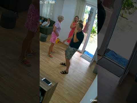 Funny Baby Hitting Dad Hard