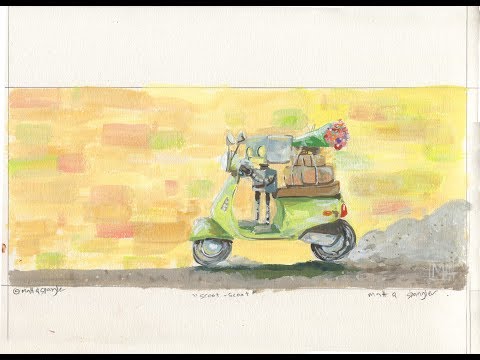 Time lapse Painting - "Scoot Scoot"