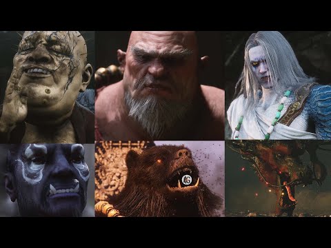 Black Myth: Wukong All Chapter 1 Yaoguai Boss Fights with Secret Bosses