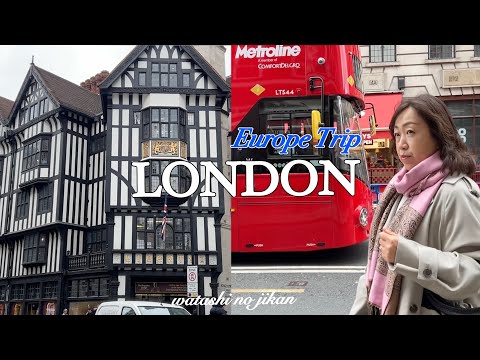50代 娘夫婦の家に滞在🇬🇧１週間のロンドン生活｜郊外の可愛いアンティーク村へ｜物価高でほぼ自炊生活🍳