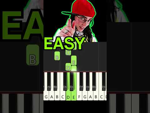 Billie Eilish Lunch EASY piano tutorial