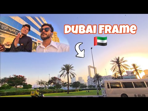 Dubai Frame 🇦🇪 ke Samna Ponch ga Hum Dono 📸 #explore #dubaiframe #vairal #jammu #reasi #alokhardik