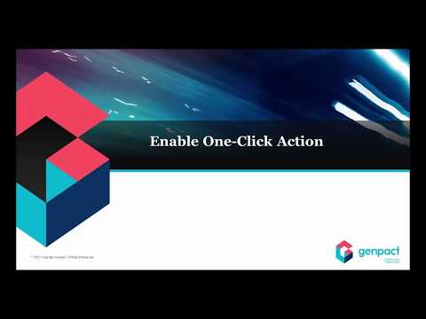 Enable One-Click Action for a Task