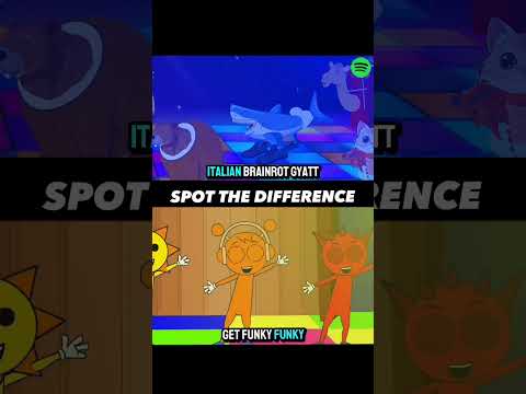 SPOT THE DIFFERENCE: Italian Brainrot Gyatt Song Vs Incredibox Sprunki Song 🎶