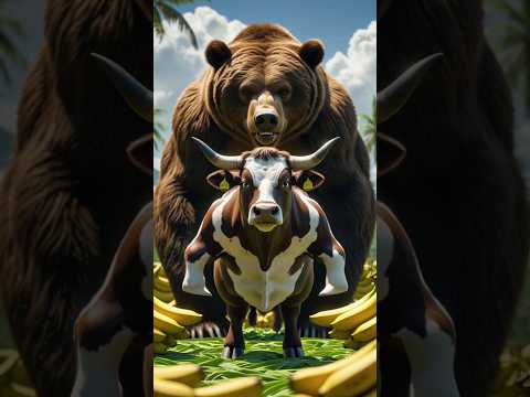The bear threw the cow in the field #shorts #aishorts #aistory #aitrendingvidio #ytshorts #ai