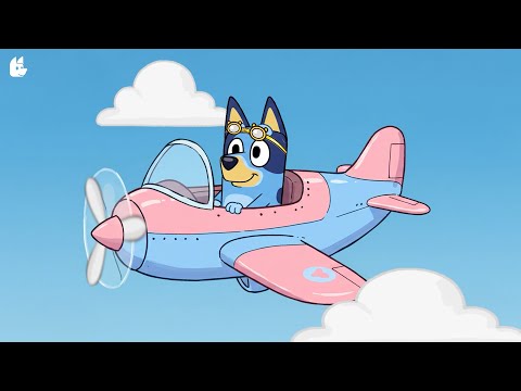 Bluey in the Sky ☁️ Relaxing Lofi Music for Studying & Work 🎶  Peaceful Flight Vibes