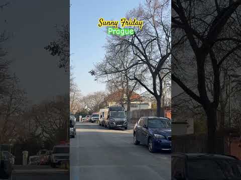 Sunny Friday in Prague @3pm | Nice weather March 7, 2025 #praguestreets #czechrepublic