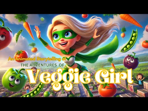 INSPIRATIONAL ANIMATED VEGAN STORY FOR KIDS: A MUST WATCH!!! THE ADVENTURES OF VEGGIE GIRL!!!