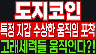 [도지코인 코인전망] 특정 지갑 수상한 움직임 포착됐다! 드디어 고래세력들 움직인다?! 반드시 "이것" 기억 하셔야 합니다!