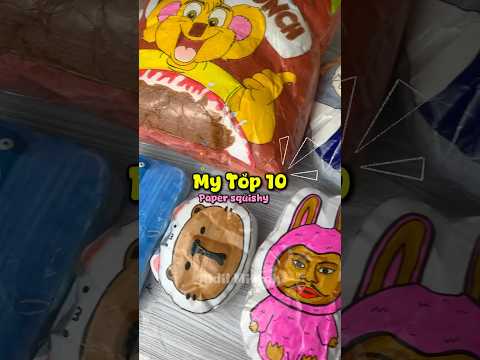 😼My Top 10 Paper Squishy #paper #papercraft #craft #asmr #squishy #diy #handmade #satisfying