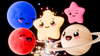 Magical Space Adventure 🚀 Dancing Planets, Rockets, Stars Baby Sensory Visual Stimulation