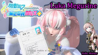 Project Diva Mega Mix+- Luka Megurine- Hello, Worker (HD)
