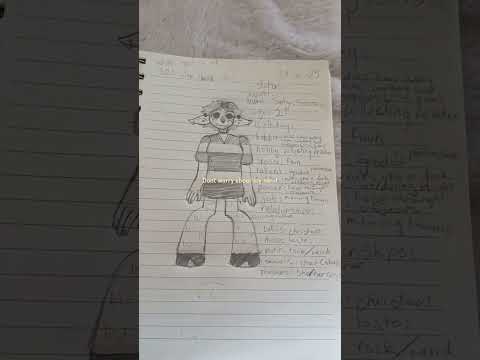 My new OC Sally (bro made me post it without finishing the writing) :( #artchallenge #oc #shorts