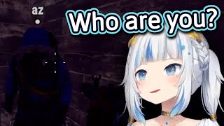 Gura meets the mysterious 'AZ' on the HoloRUST server