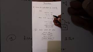 calculate percentage with point method #studyonline