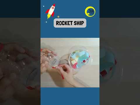 How to Make a Simple Rocket Ship #zanonhand #rocket #artandcraft