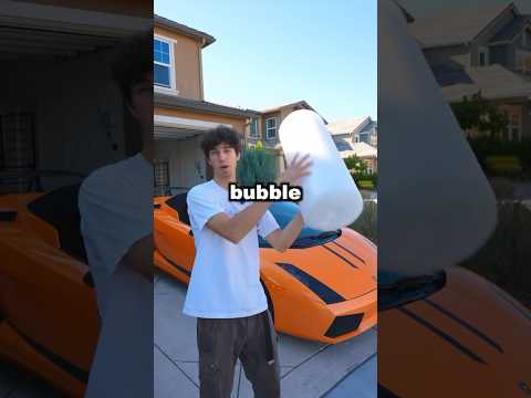 Covering His Lamborghini In Bubble Wrap 🤫