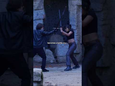 What does sword fighting in a music video look like? ⚔️📸 (ft. @JayHerrans) #sword #pjo