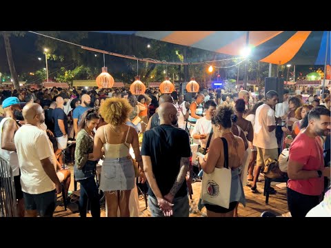 Sunday Night Walking through the Streets of Rio de Janeiro