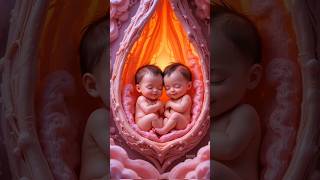 😍 Beautiful twins babies inside the womb❤️ #shorts #baby #twins #twinbabies #cute @babylovee-l7l