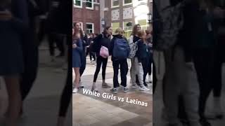 White Girls vs Latinas #latinas #whitegirls