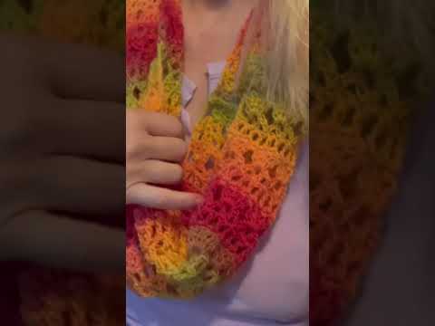 Autumn infinity scarf #crochet #infinityscarf
