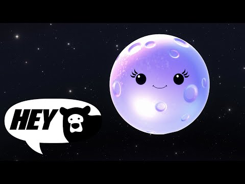 Hey Bear Sensory - Luna - Mindful Moon - Relaxing Animation with Music - Sleep Sensory