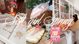 Soft Girl Spring 🌷📖 reading, backyard hangs,  picnics, baking & more