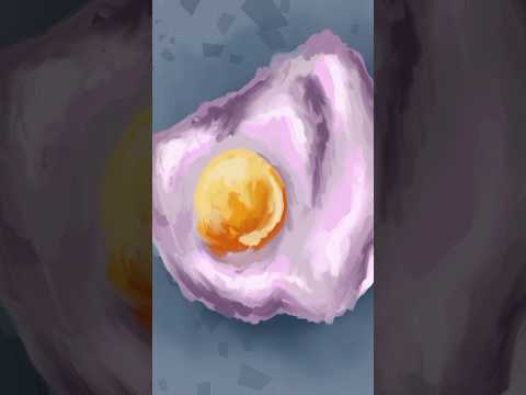 how to draw fried eggs  #speedpaint #art #artwork #digitalart #drawing #painting #howtodraw